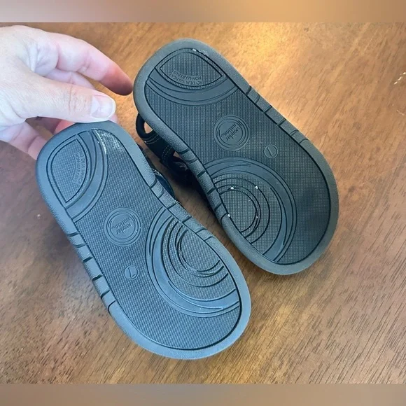 7 toddler boys wonder nation brown leather look sandals summer boho fishing - Picture 3 of 5